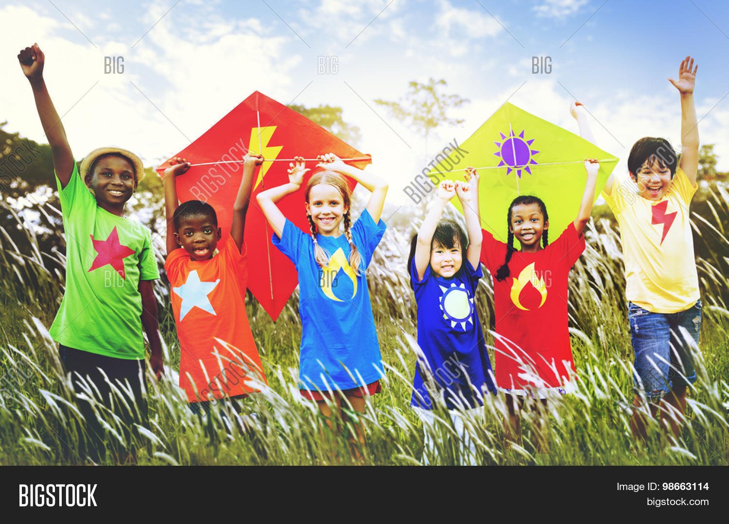 Kids Diverse Playing Image & Photo (Free Trial) | Bigstock