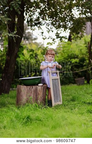 Girl  With A Washboard, A Little Helper