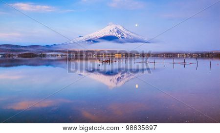 Mt.fuji With Lake Yamanaka, Yamanashi, Japan