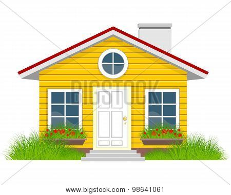 House With Grassplot