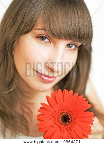 Mädchen mit Blume