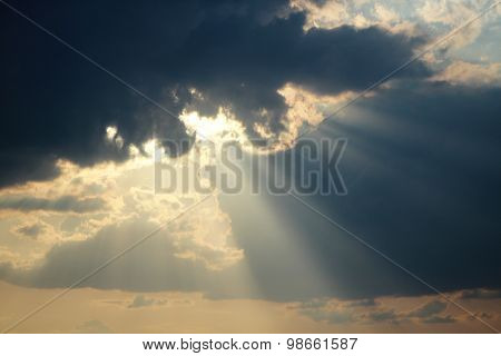 Sunset with clouds