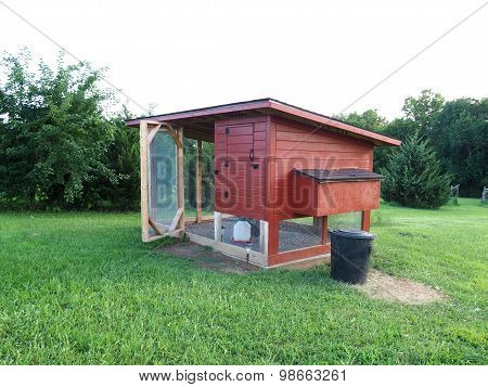 Red Chicken Coop