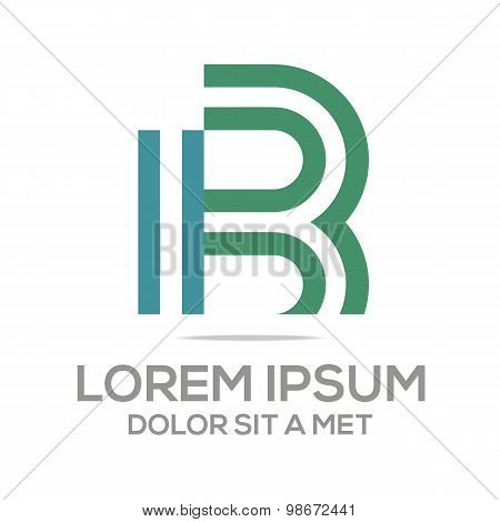 Logo Vector Alphabet B letter Elegant