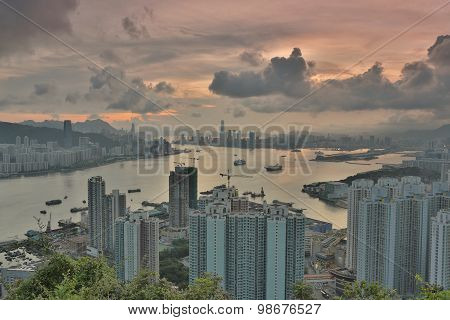 Devil S Peak View Hong Kong Night