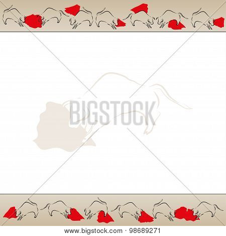 bullfight background frame vector