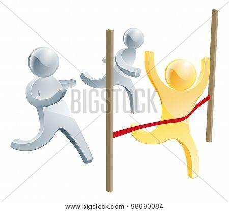 First To The Finish Concept