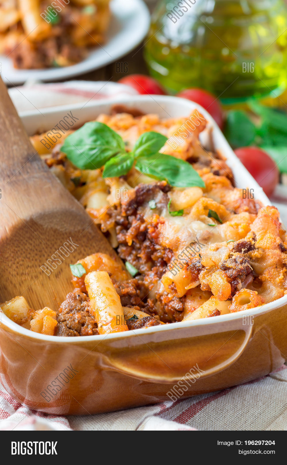 Ziti Bolognese Baking Image & Photo (Free Trial) Bigstock