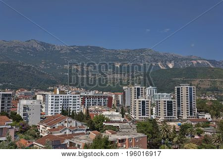 Panoramic View Of The Old And New Parts Of Budva