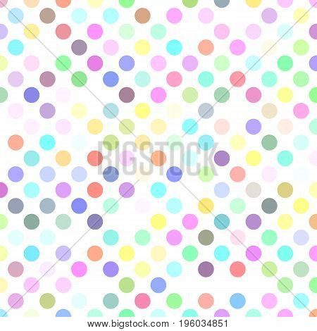 Circle pattern background - abstract geometric vector illustration from dots in light colorful tones