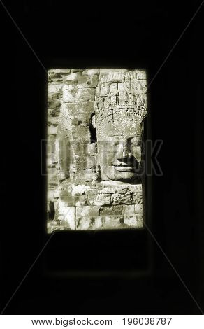 You always feel like your being watched at Angkor Thom Cambodia