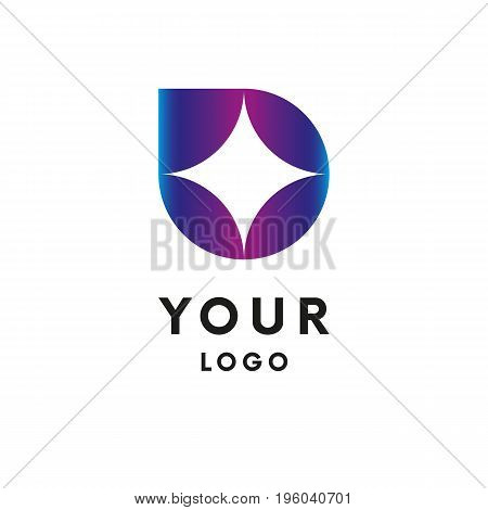 Abstract Logo. Star Shape. Logotype. Vector illustration.