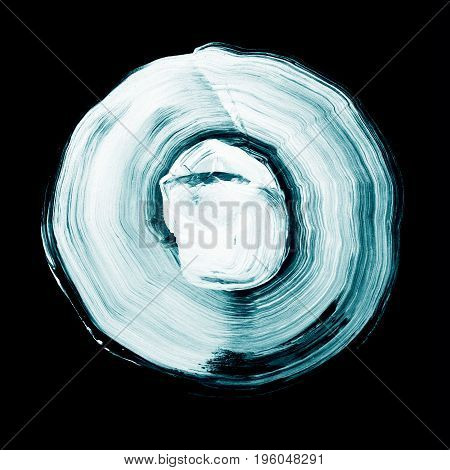 Abstract Circle Acrylic And Watercolor Painted Background.
