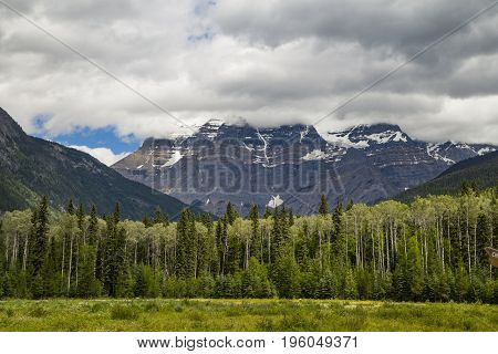The Columbian Icefield in Banff National Park in Alberta, Canada.