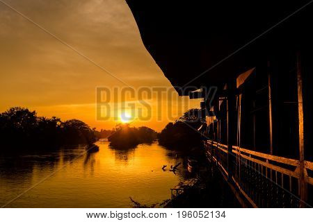 Golden Sunrise On Don Det