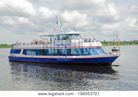 Rostock, Germany-July 14,2017: Ferry 