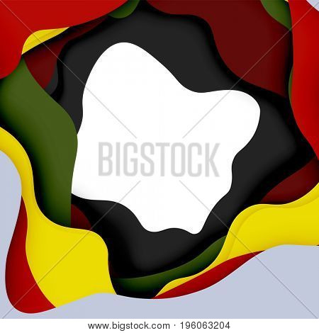 3d abstract background with cut shapes, business presentation, flyer template