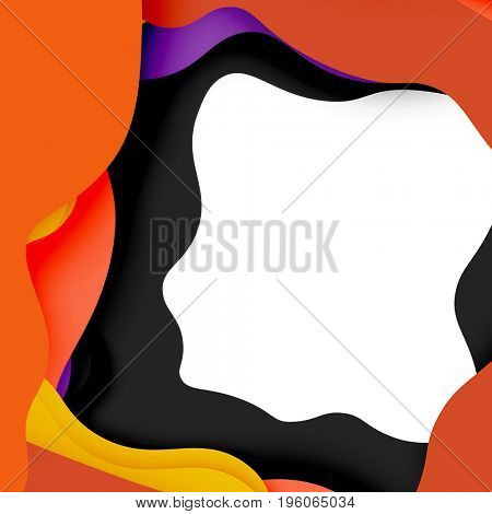 3d abstract background with cut shapes, business presentation, flyer template
