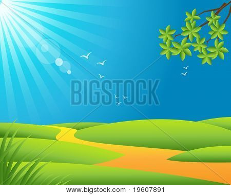 Paesaggio sole