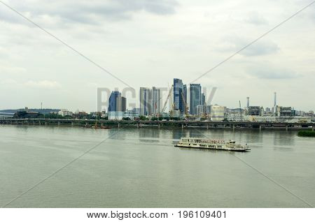 Hangang River In Seoul In Summer In Korea