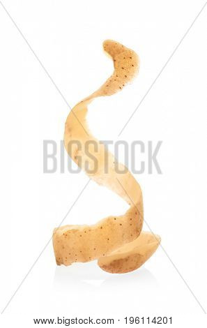 Potato skin isolated on white