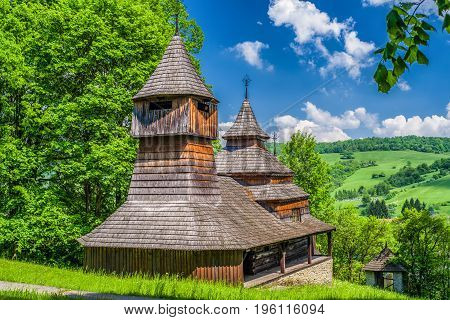 The Greek Catholic wooden church of St Cosmo and Damian in Lukov - Venecia Slovakia