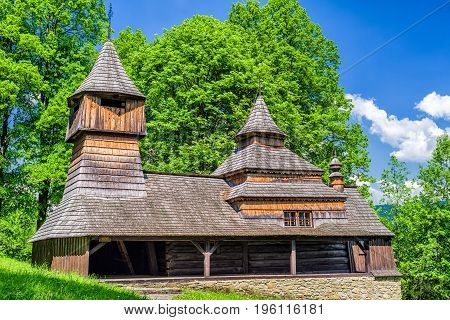 The Greek Catholic wooden church of St Cosmo and Damian in Lukov - Venecia Slovakia