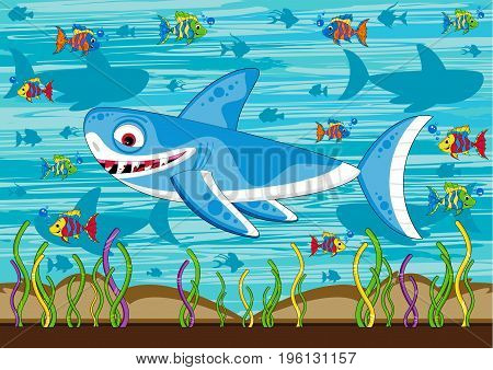 Shark & Fish Scene