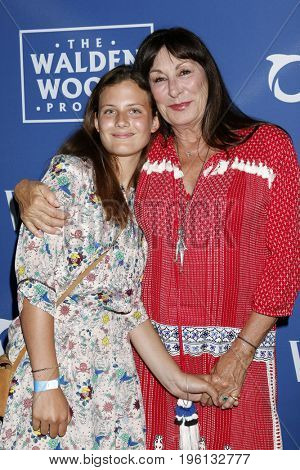 LOS ANGELES - July 17:  Stella Huston, Anjelica Huston at the Oceana Presenst: Rock Under The Stars With Don Henley And Friends at the Private Residence on July 17, 2017 in Los Angeles, CA