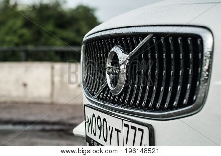 Moscow, Russia - May 3, 2017 Volvo V90 Cross Country, Front-side View. Test Of New Volvo V90 Cross C