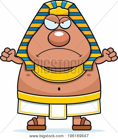 Angry Cartoon Egyptian Pharaoh