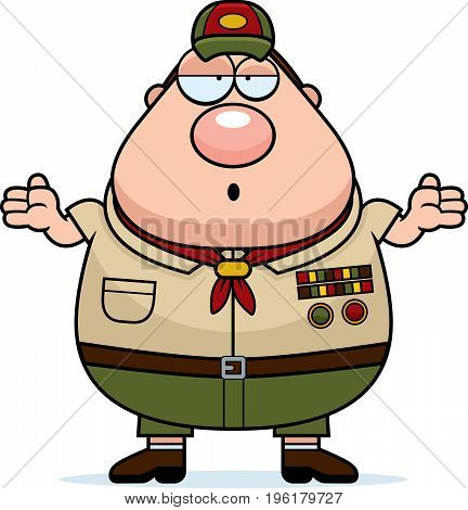 Confused Cartoon Scoutmaster