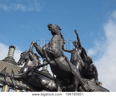 Boadicea Monument In London