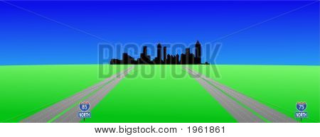 Autostrade e Atlanta Skyline