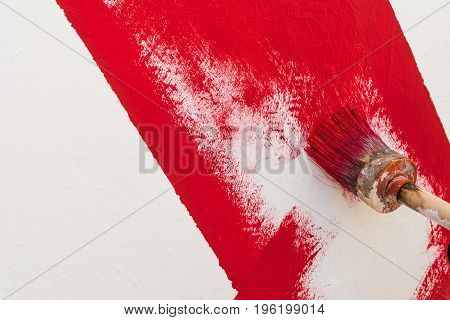 Painting Red Line
