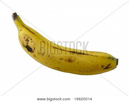 banaan op een witte achtergrond