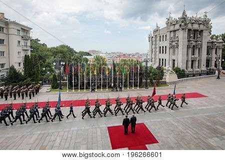 Petro Poroshenko And President Of Belarus Alexander Lukashenko