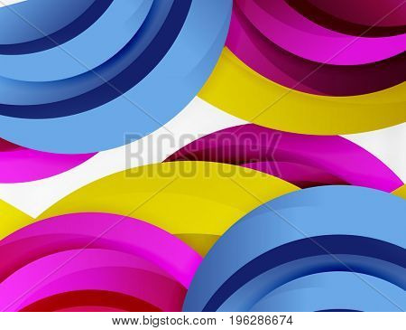 3D wave lines design. Dynamic effect abstract Illustration, modern pattern template