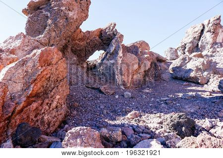 National Park Teide. Hiking on Tenerife. Known for its unique nature and contrasting landscapes.