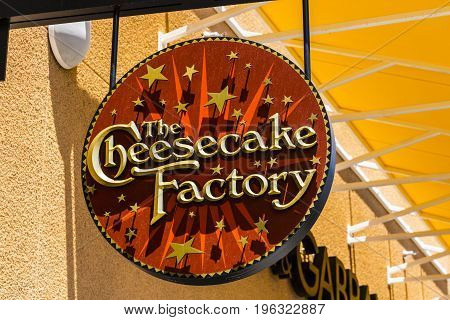 Las Vegas - Circa July 2017: The Cheesecake Factory Casual Restaurant Location. The Cheesecake Factory makes and distributes their signature Cheesecake II