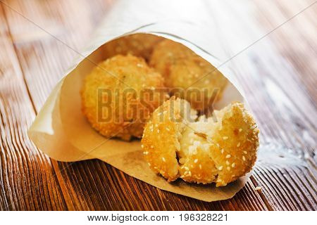 Arancini - fried rice balls