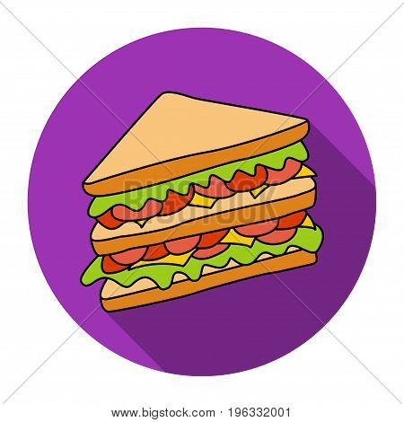 Sandwich vector icon. Design elements for your design.