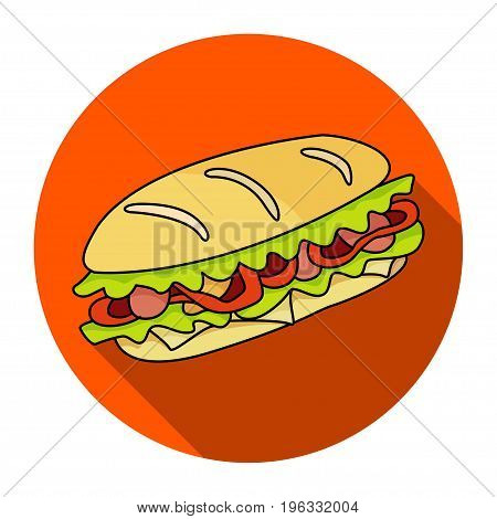 Sandwich vector icon. Design elements for your design.