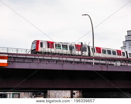 S Bahn (s Train) In Hamburg Hdr