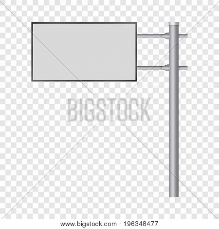 Blank big billboard mockup. Realistic illustration of blank big billboard vector mockup for web