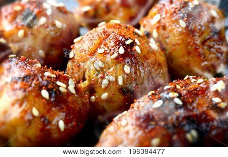 Japanese Meatball Grill  Tsukune.