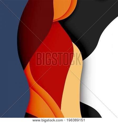 3d abstract background with cut shapes, business presentation, flyer template
