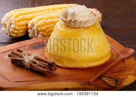 Brazilian Sweet Dessert Corn Cake