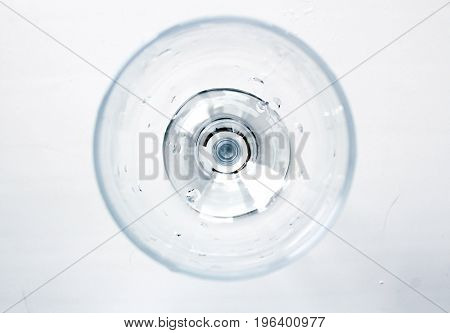 Interesting abstraction in the interior of a glass