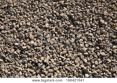 image of many gravel at dry sunny day